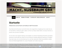Tablet Screenshot of machtundnussbaumgbr.de
